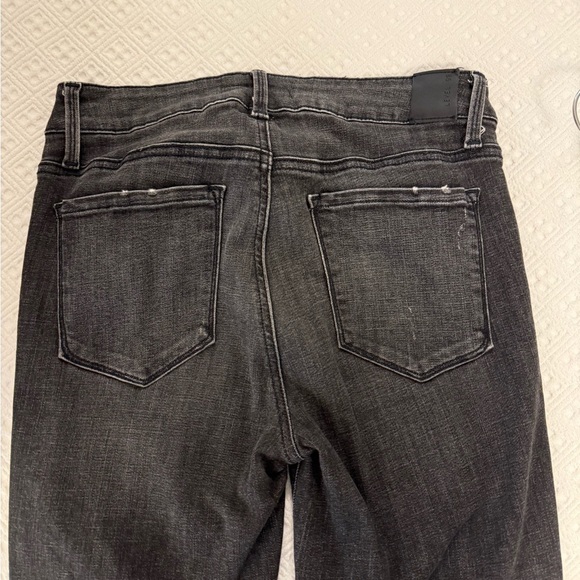 Level 99 Dark Grey Distressed Jeans with Modern Cut - Picture 7 of 8